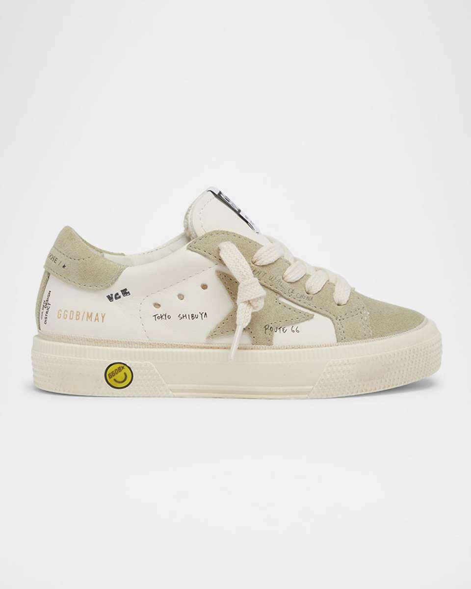 Kid's May Leather and Suede Sneakers, Toddler/